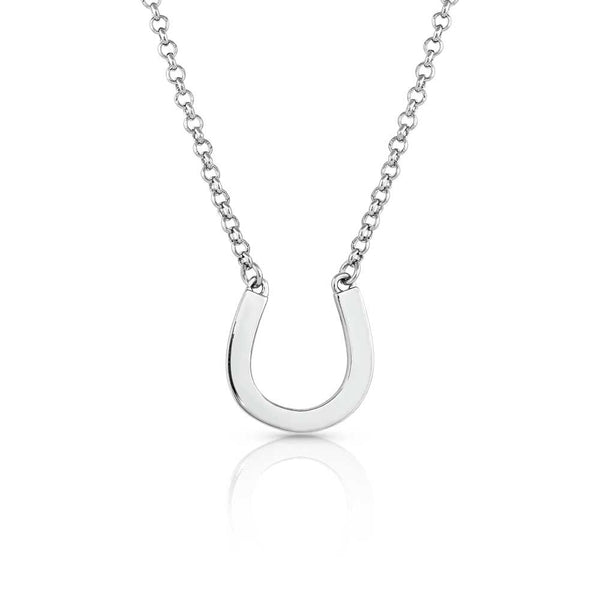 MONTANA WATERS LUCK HORSESHOE OPAL NECKLACE
