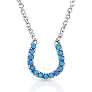 MONTANA WATERS LUCK HORSESHOE OPAL NECKLACE-Ranges Country