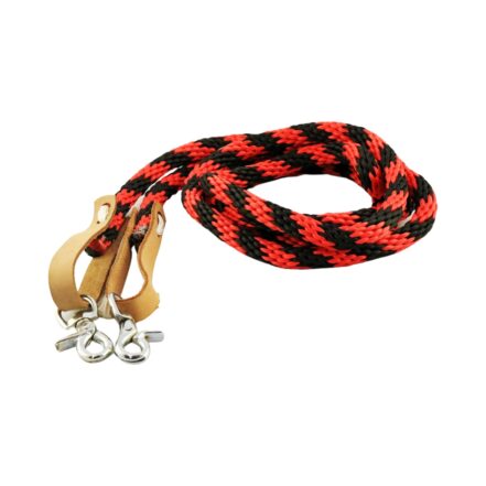 NAVAHO WESTERN NYLON REINS WITH SNAPS-Ranges Country
