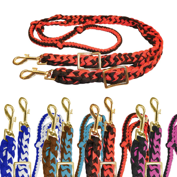 NYLON BRAIDED ADJUSTABLE SPORTING REIN-Ranges Country