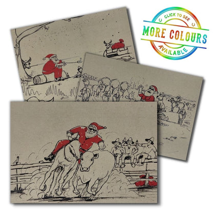 OUTBACK ANTICS CHRISTMAS CARD-Ranges Country
