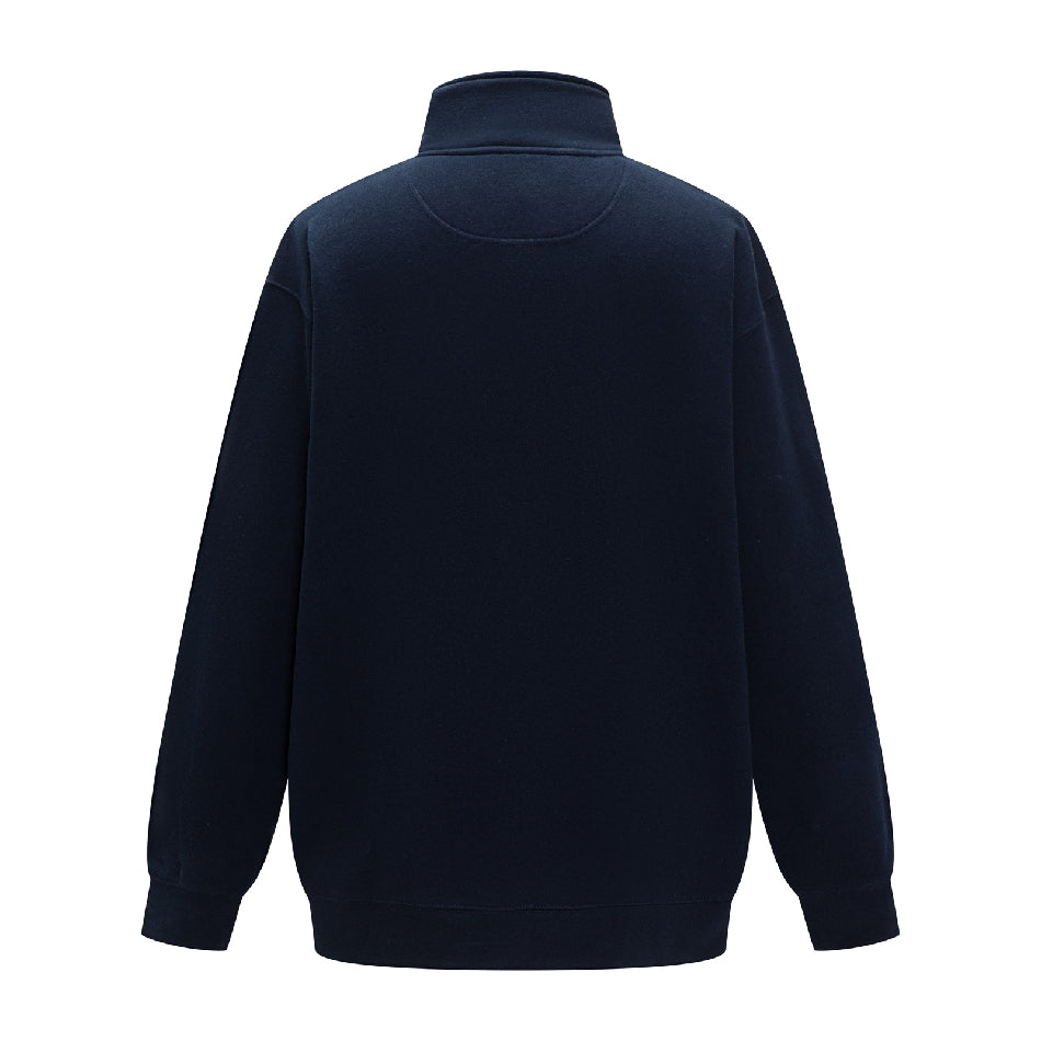 PILBARA MENS FRENCH NAVY CLASSIC 1/4 ZIP JUMPER