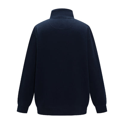 PILBARA MENS FRENCH NAVY CLASSIC 1/4 ZIP JUMPER