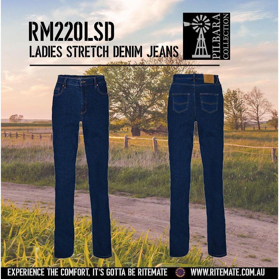 PILBARA WOMENS STRETCH DENIM JEANS