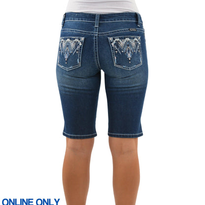 PURE WESTERN WOMENS ASHANTI SHORTS-Ranges Country