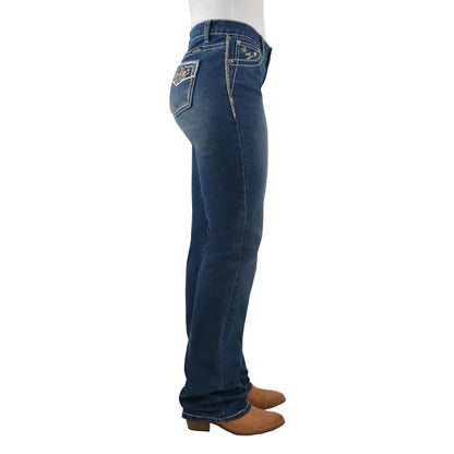 PURE WESTERN WOMENS EMMALINE RELAXED RIDER JEANS