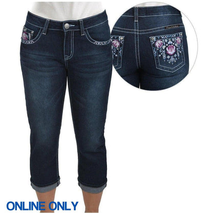 PURE WESTERN WOMENS LEAH CAPRI-Ranges Country