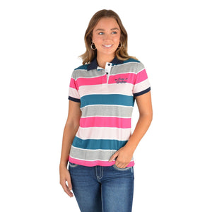 PURE WESTERN WOMENS RHONDA POLO-Ranges Country