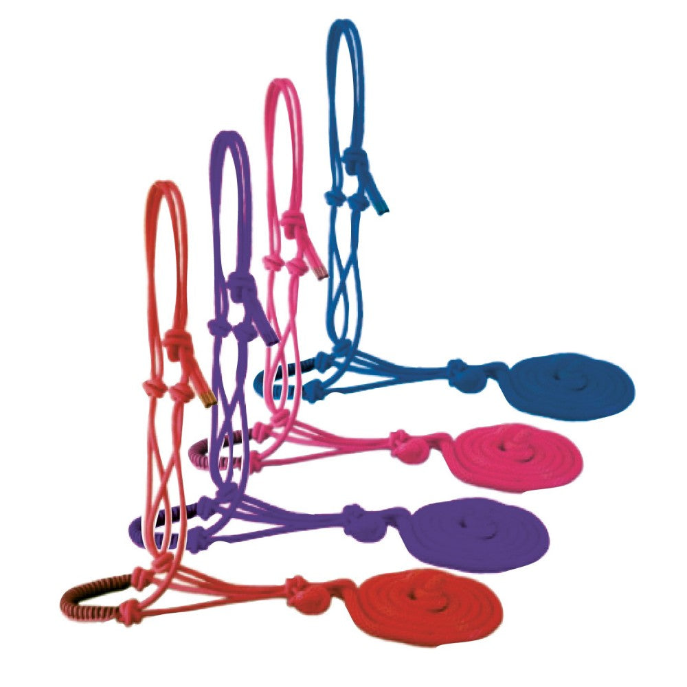 RANCHER KNOTTED ROPE HALTER WITH LEAD-Ranges Country