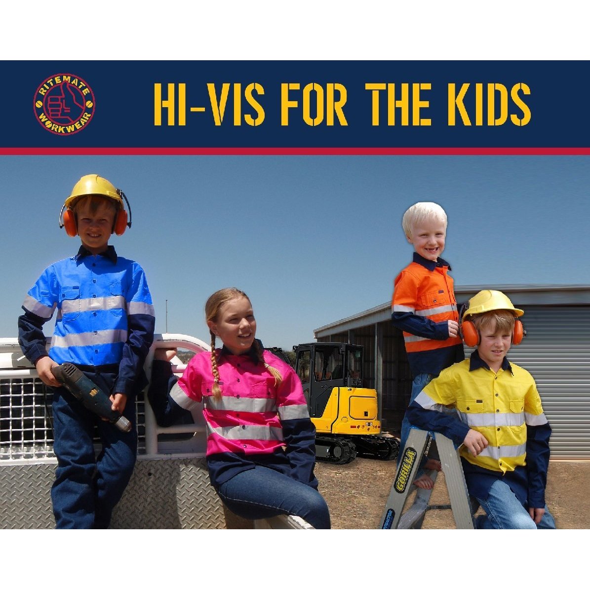 RITEMATE KIDS HIGH VIS SHIRT