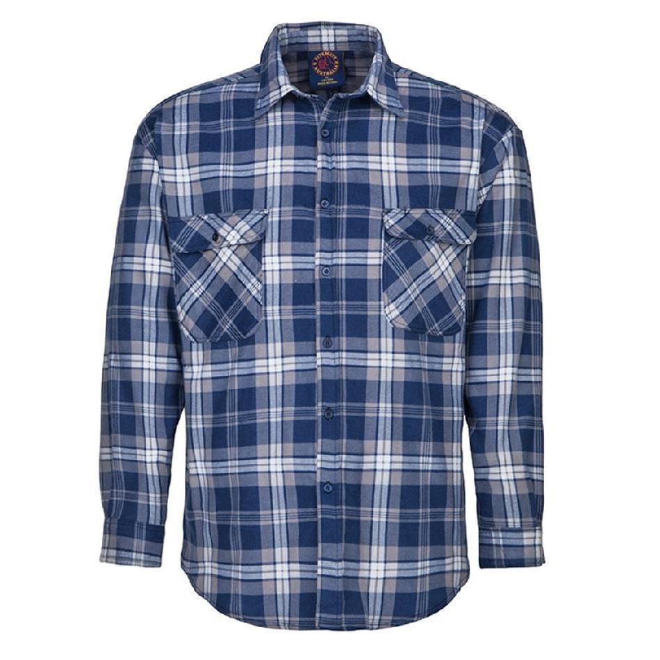 RITEMATE MENS FULL BUTTON FLANNELETTE SHIRT-Ranges Country