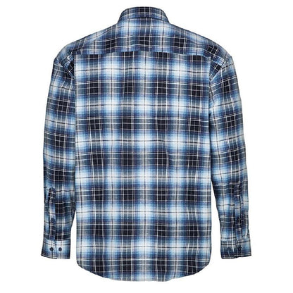 RITEMATE MENS HALF BUTTON FLANNELETTE SHIRT