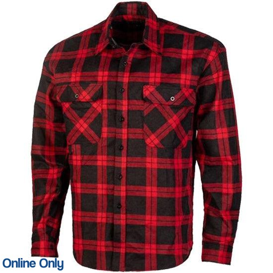 RITEMATE MENS QUILTED FLANNELETTE SHIRT JACKET-Ranges Country