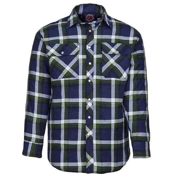 RITEMATE MENS QUILTED FLANNELETTE SHIRT JACKET-Ranges Country