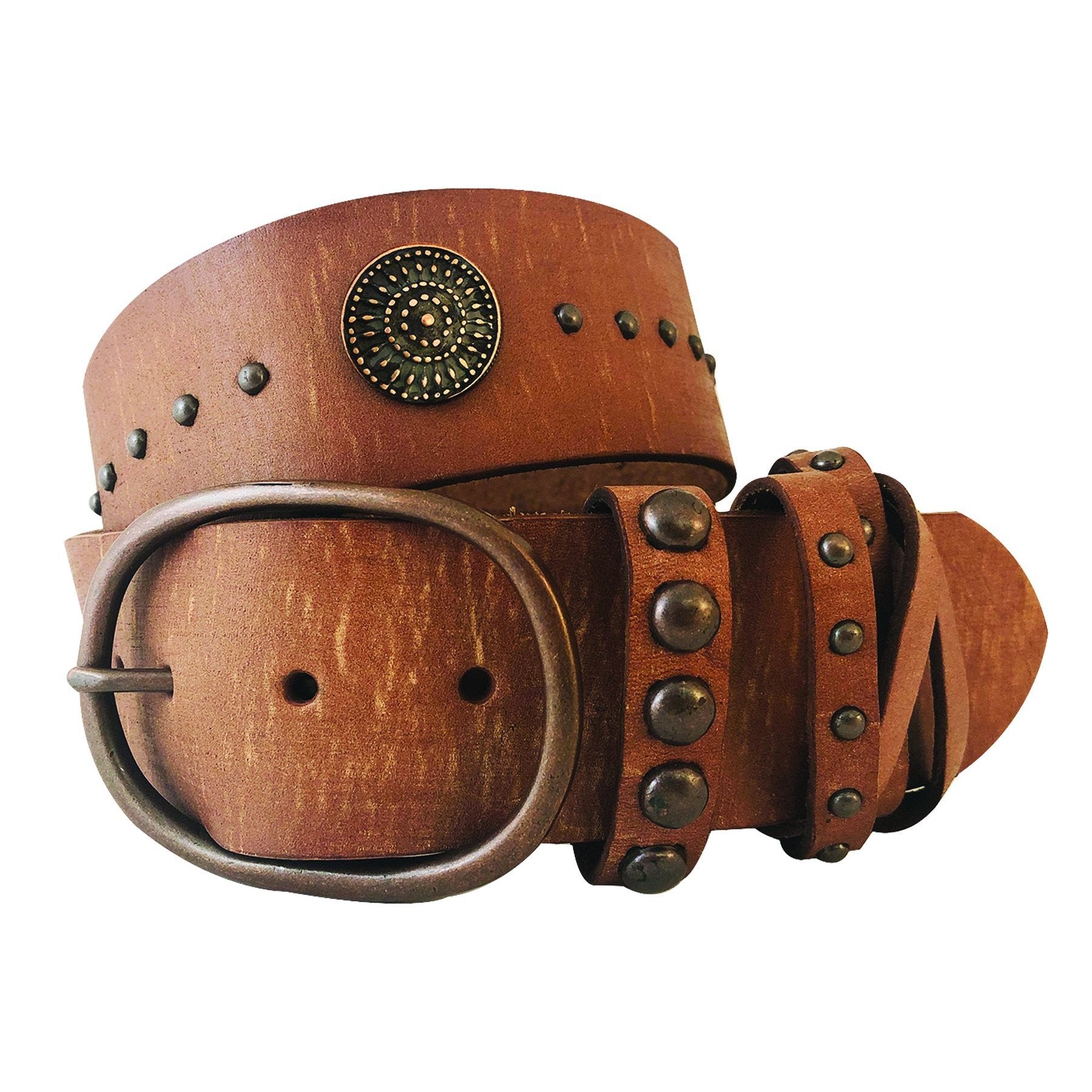 ROPER 2IN EMBOSSED LEATHER BELT-Ranges Country