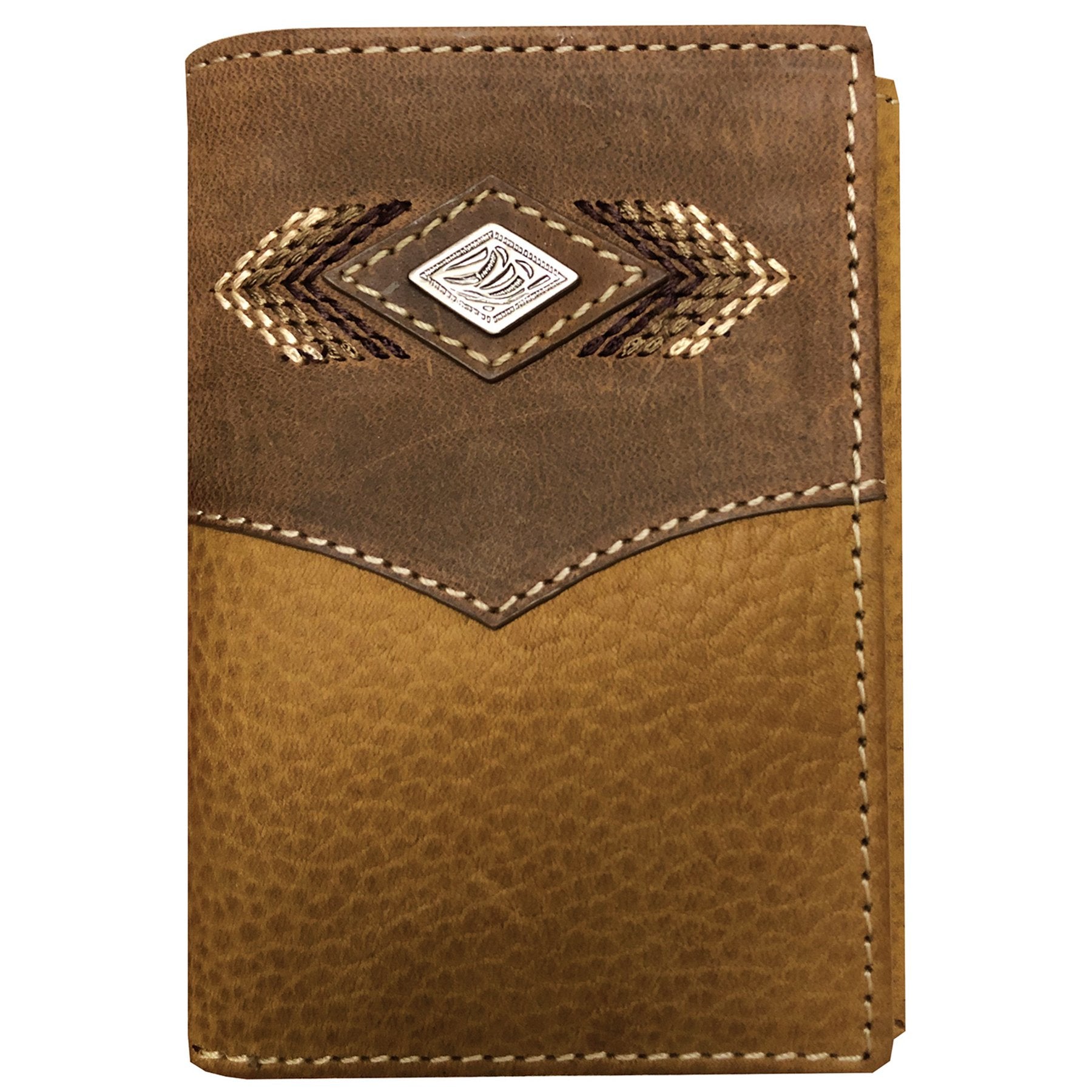 ROPER TRI-FOLD DIAMOND CONCHO WALLET-Ranges Country