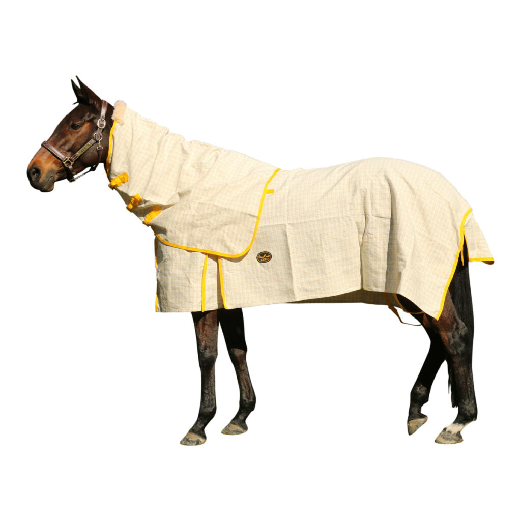 SHOWCRAFT GOLD CANVAS NECK RUG
