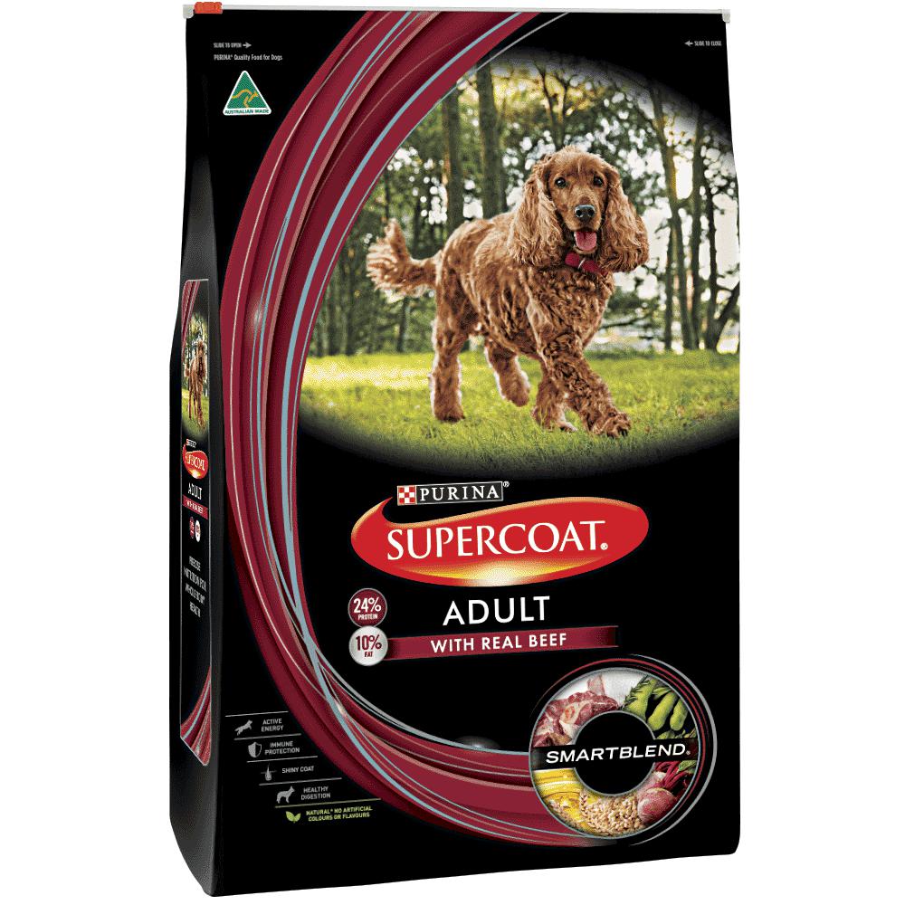 SUPERCOAT DOG ADULT BEEF 18KG-Ranges Country