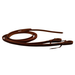 TEXAS 5/8inOILED PULL-UP SPLIT REINS TAN-Ranges Country