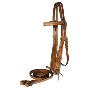 TEXAS TACK CLASSIC WORK BRIDLE w/ REINS-Ranges Country