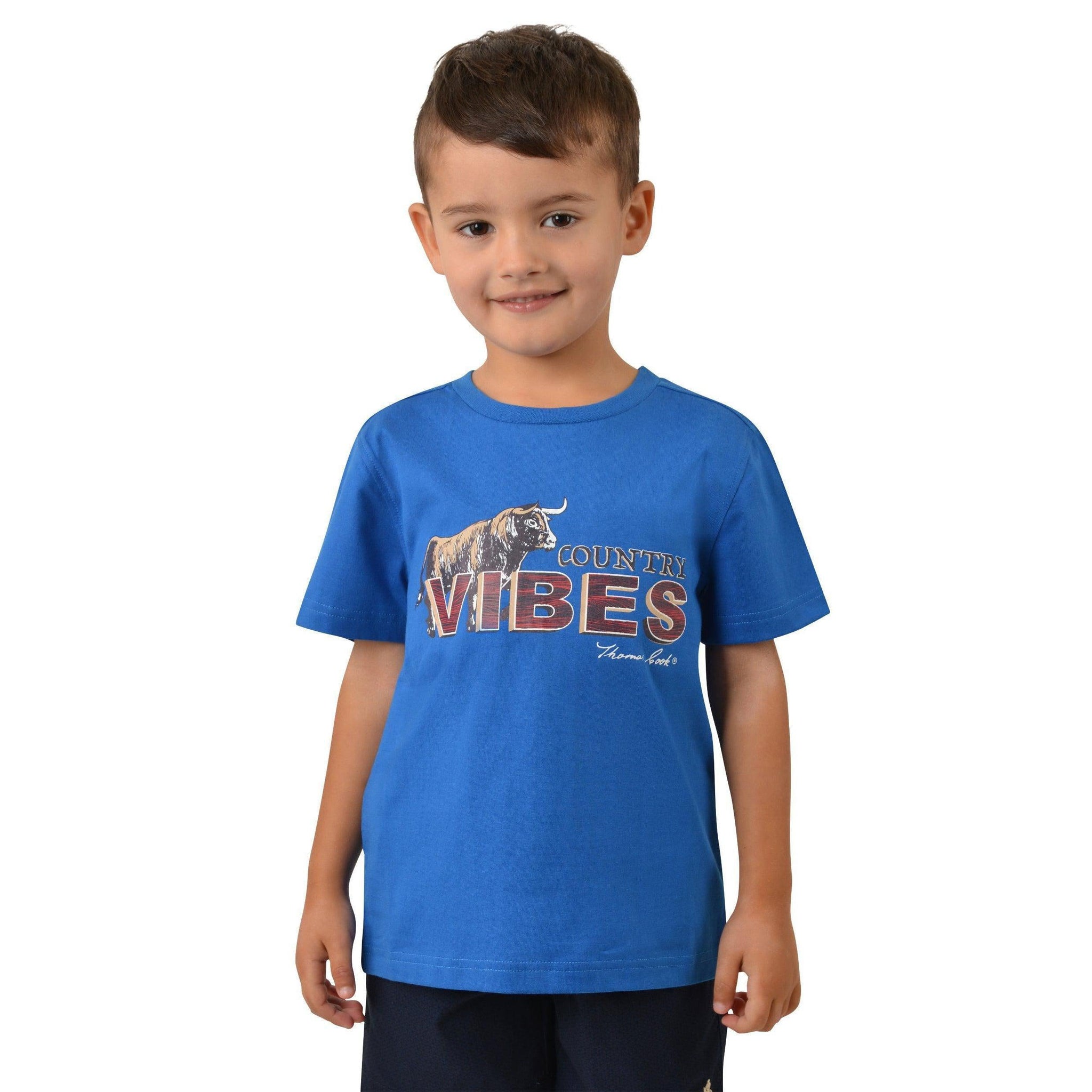 THOMAS COOK BOYS GOOD VIBES TEE-Ranges Country