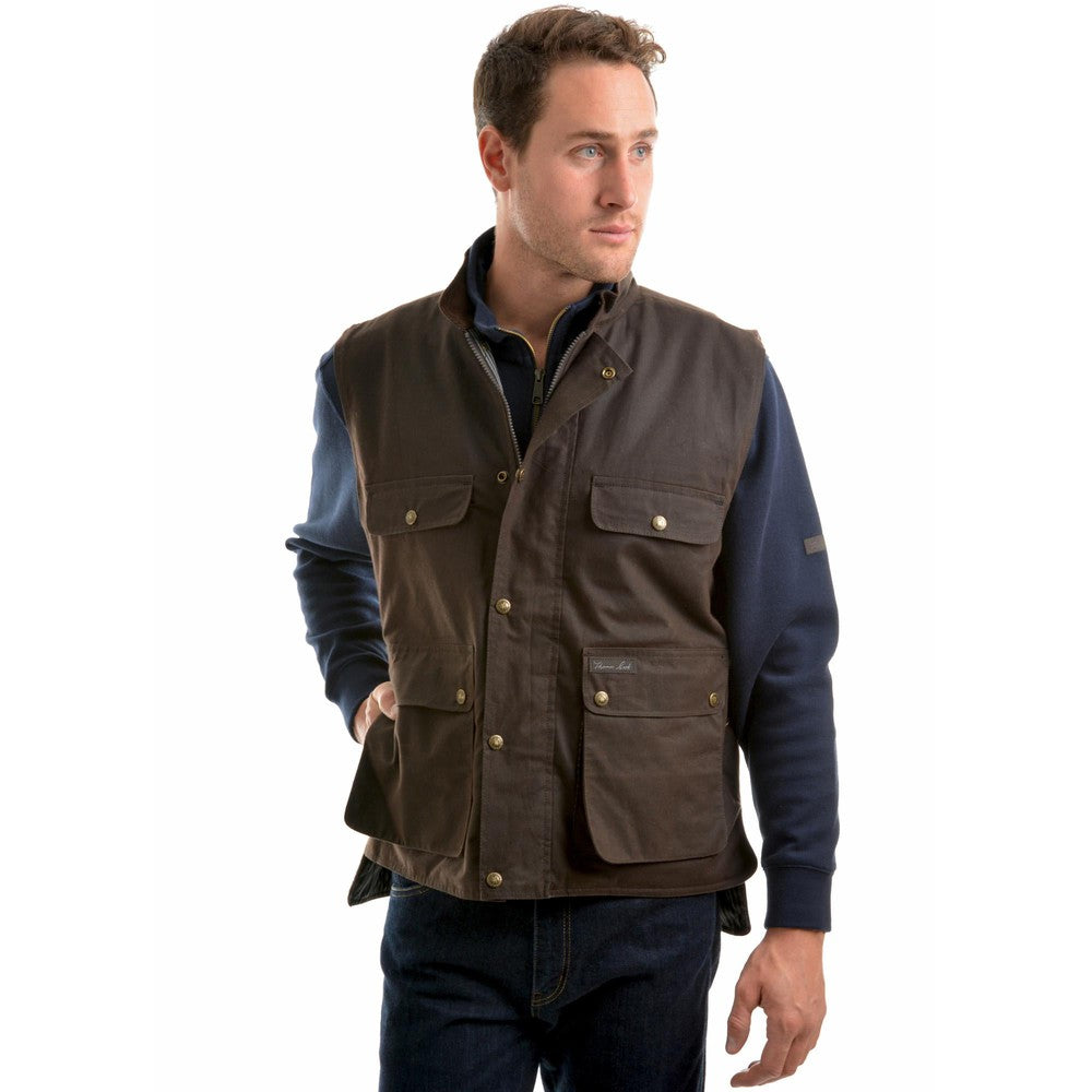 THOMAS COOK HIGH COUNTRY OILSKIN VEST-Ranges Country