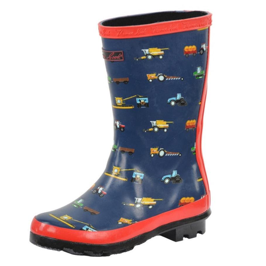 THOMAS COOK KIDS FARM VEHICLES GUMBOOTS-Ranges Country