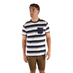 THOMAS COOK MENS KENNEDY STRIPE TEE-Ranges Country