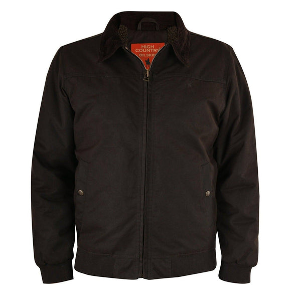 THOMAS COOK MENS OILSKIN BOMBER JACKET-Ranges Country