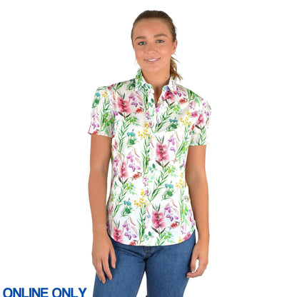 THOMAS COOK WOMENS CLAIRE PIN TUCK SHIRT-Ranges Country