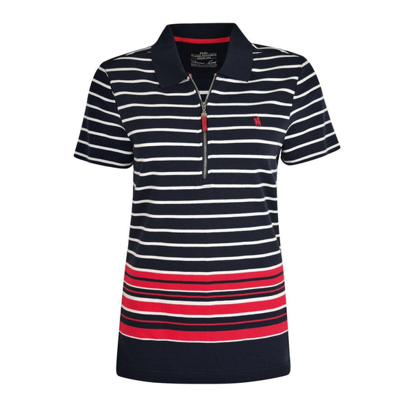 THOMAS COOK WOMENS VICTORIA ZIP POLO-Ranges Country