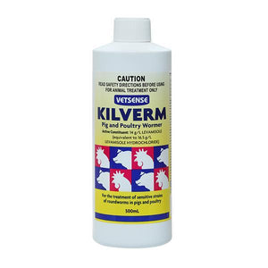 VETSENSE KILVERM PIG AND POULTRY WORMER 500ml-Ranges Country