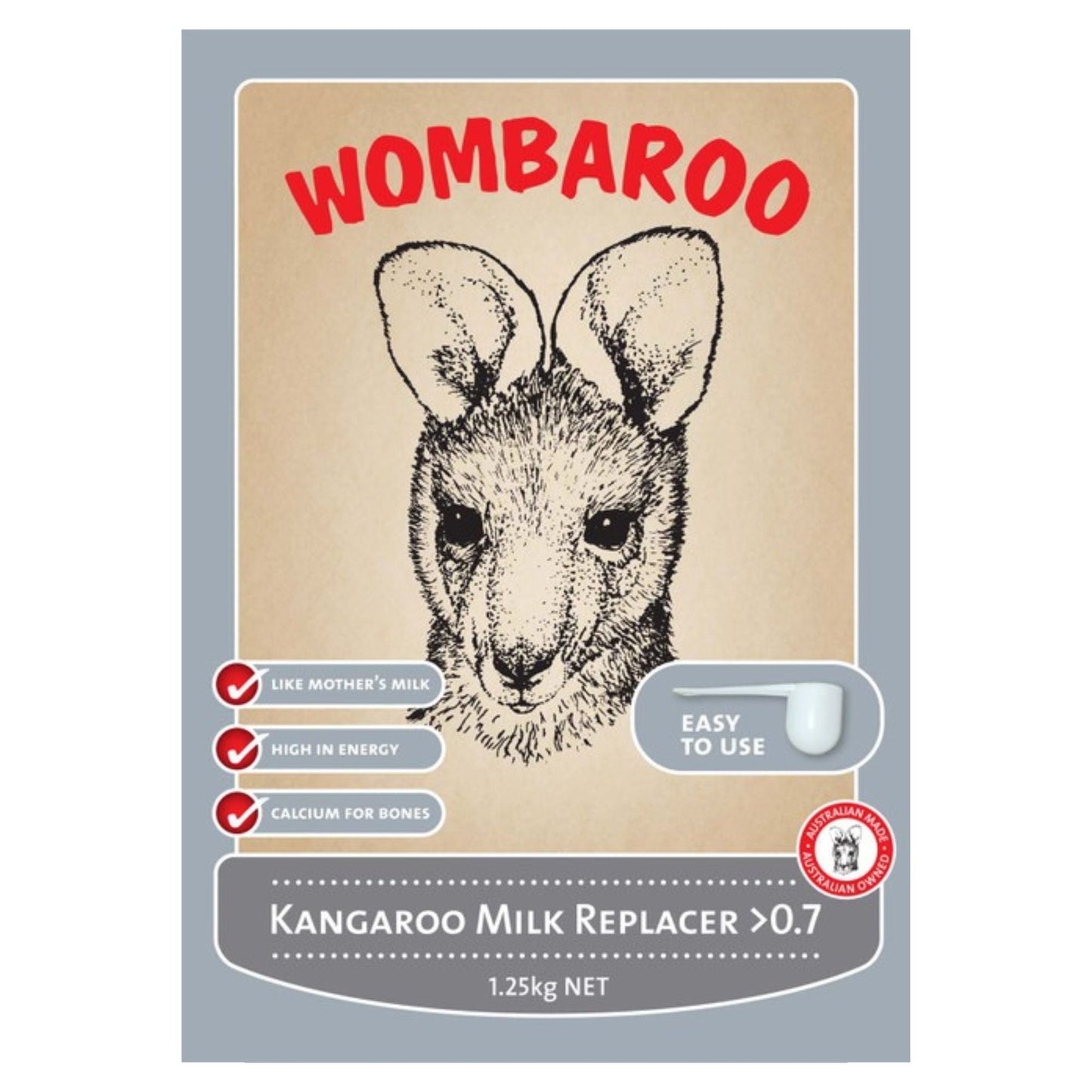 WOMBAROO KANGAROO MILK >0.7 1.25kg-Ranges Country