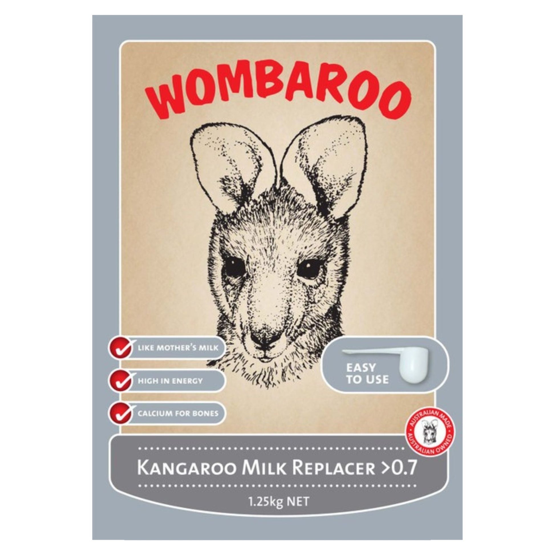 WOMBAROO KANGAROO MILK >0.7 1.25kg-Ranges Country
