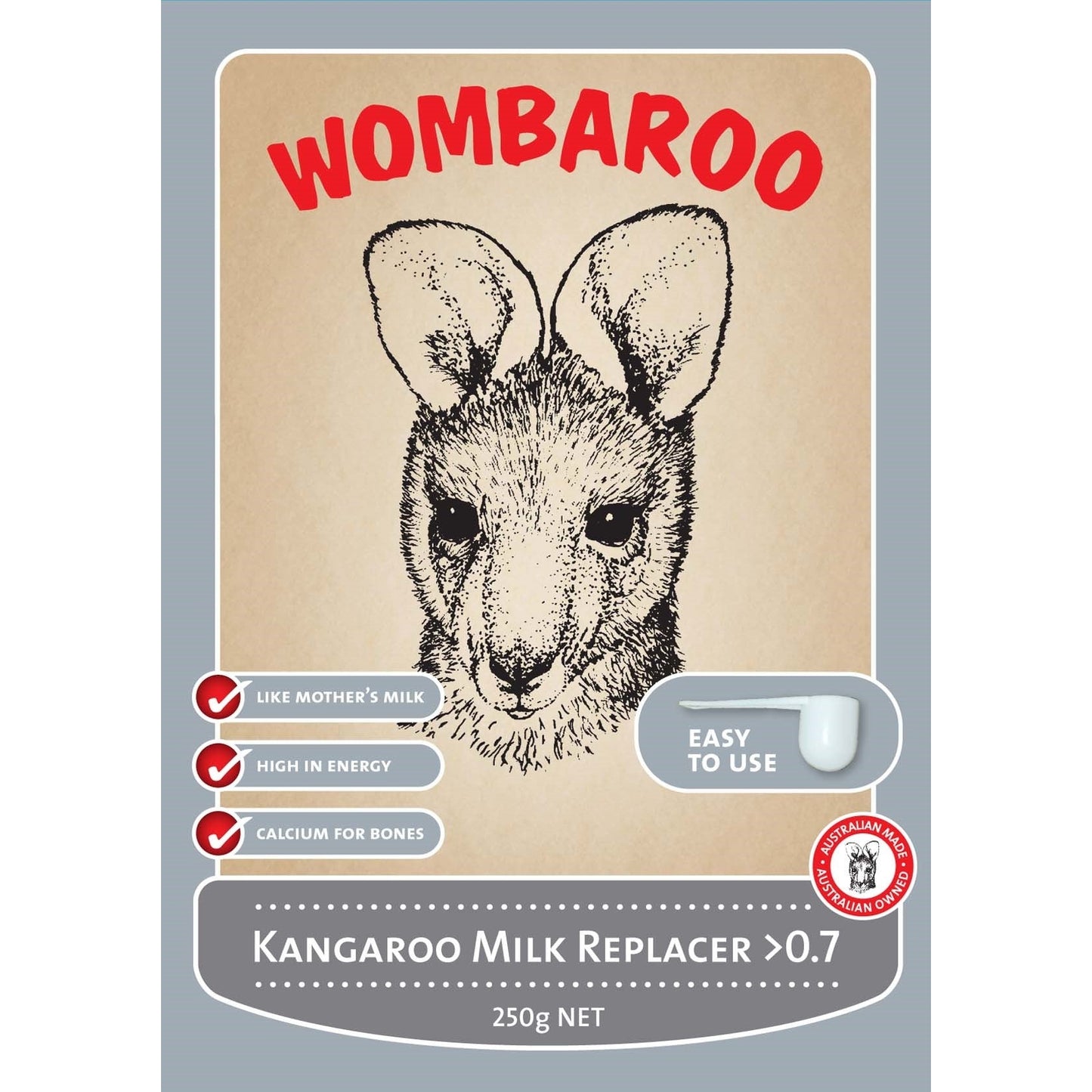 WOMBAROO KANGAROO MILK >0.7 250g