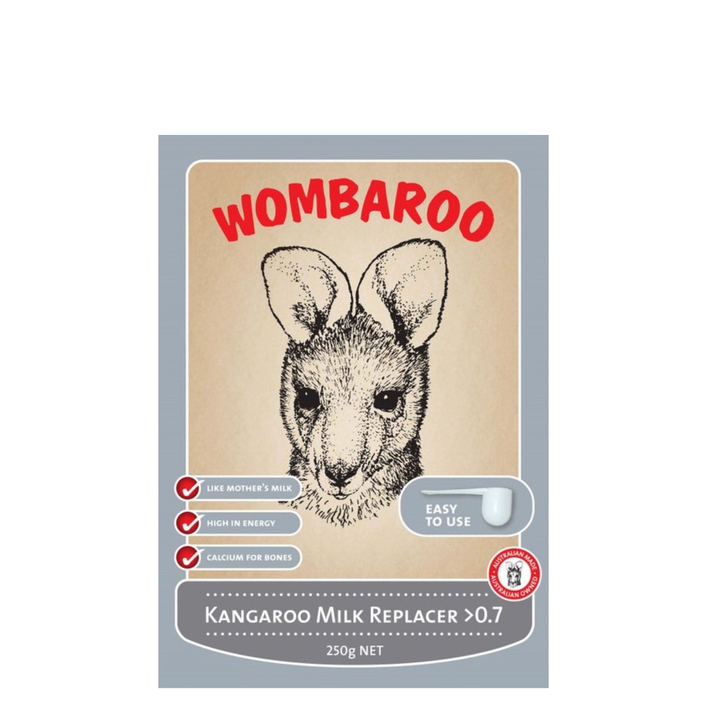 WOMBAROO KANGAROO MILK >0.7 250g-Ranges Country