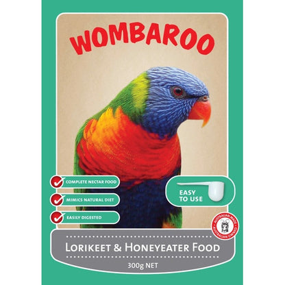 WOMBAROO LORIKEET & HONEYEATER NECTAR 300G