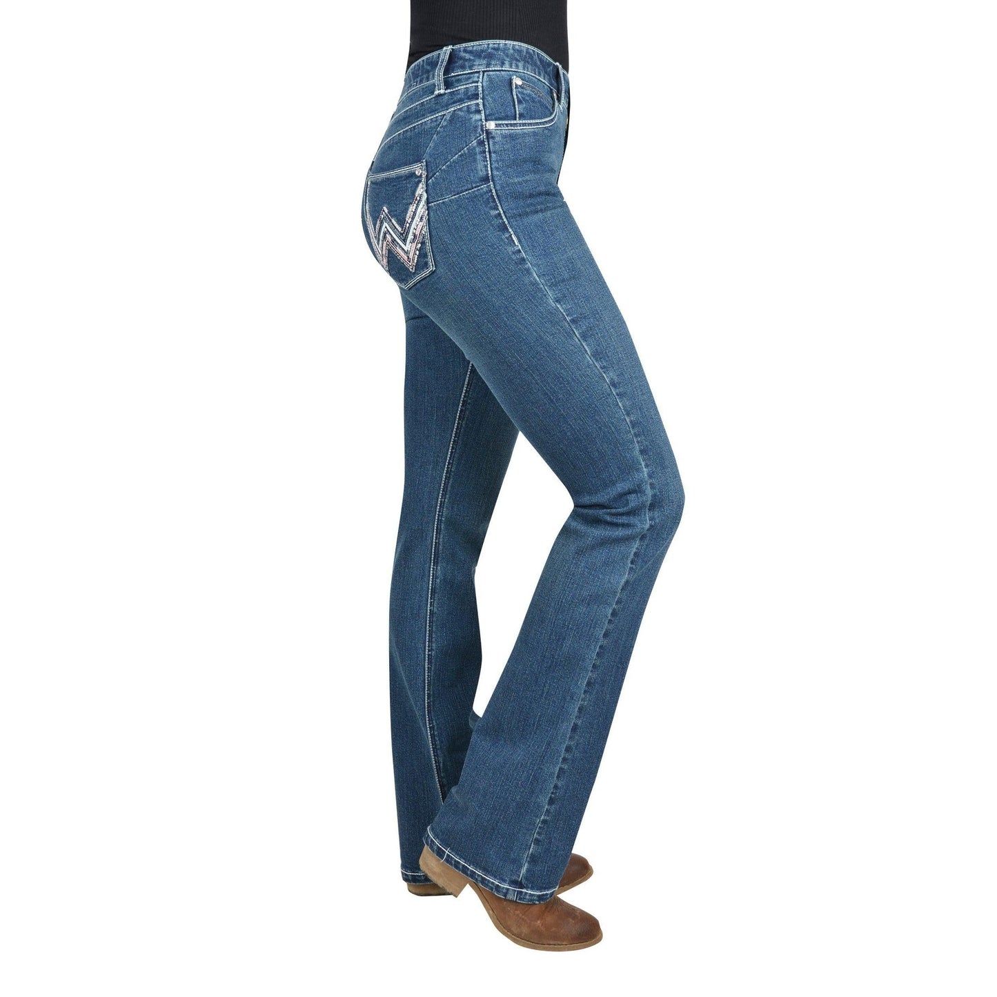 WRANGLER WOMENS ARIZONA Q-BABY JEANS-Ranges Country