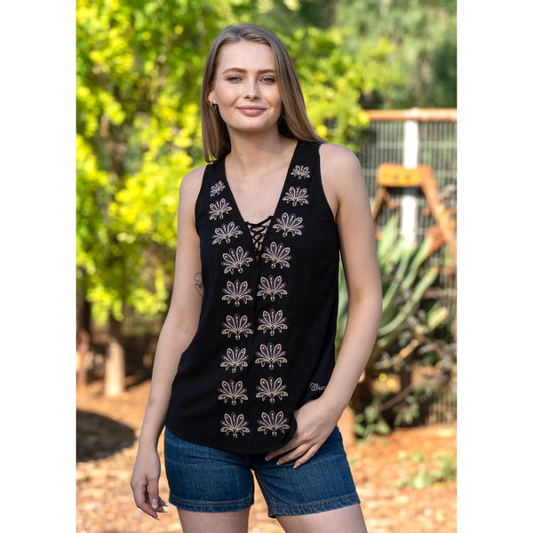 WRANGLER WOMENS ROSALIE WOVEN TANK